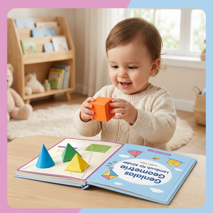 Geometrie Lernbuch für Kinder: Buntes Buch zum spielerischen Entdecken von Formen und Mathematik in Vorschule/Grundschule.
