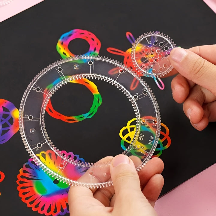 Das GeoWhirl Kreativset für kreative Entspannung & beeindruckende Muster. Ein perfektes Geschenk für Kunstliebhaber.