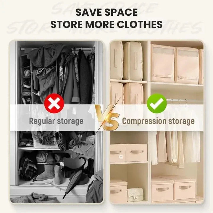 Saisonale Aufbewahrungslösung für Bettwäsche und Winterkleidung, schafft Platz im Kleiderschrank.