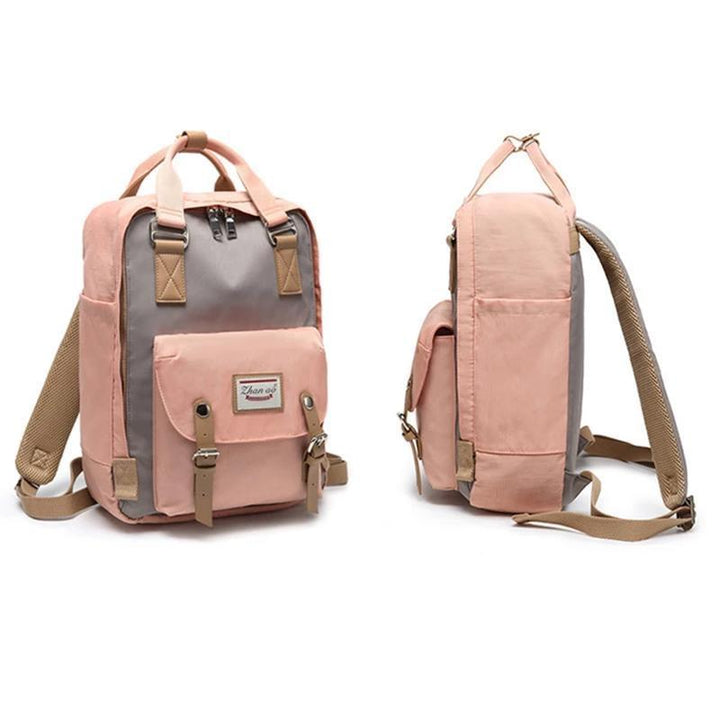 Geräumiger Vintage Damen Reiserucksack, wasserdicht, ideal für Reisen, Alltag & Schule, mit Laptopfach.