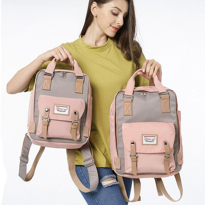 Vielseitiger Damen Reiserucksack im Vintage-Stil, wasserdicht, mit großem Laptopfach für jede Reise.