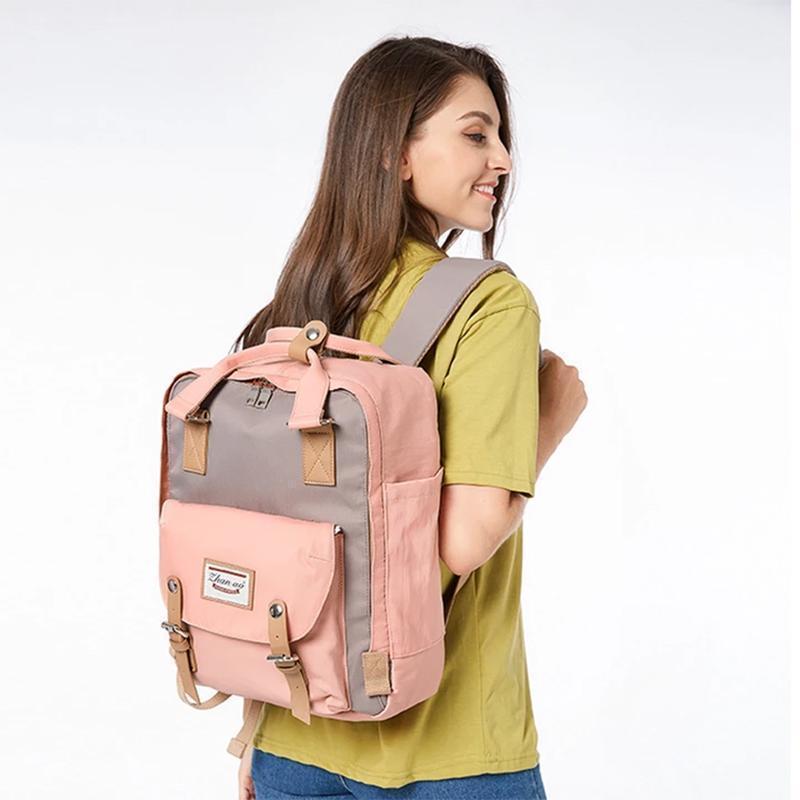 Komfortabler, wasserdichter Vintage Damenrucksack für lange Reisen und den täglichen Gebrauch, sehr geräumig.