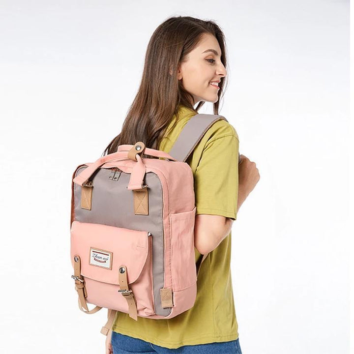 Komfortabler, wasserdichter Vintage Damenrucksack für lange Reisen und den täglichen Gebrauch, sehr geräumig.