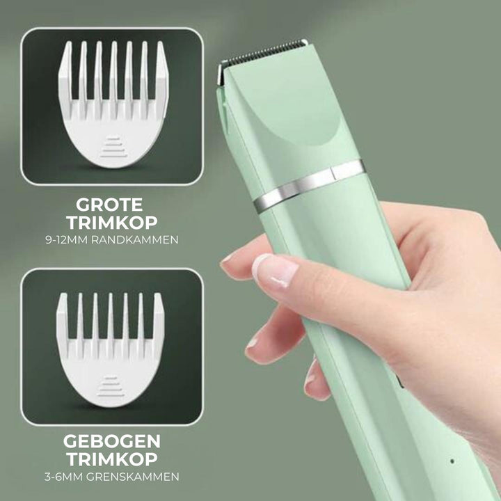 4-in-1 Kabelloser Haustier-Trimmer TrimMaster Pro für eine sanfte & gründliche Fell- & Krallenpflege.