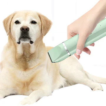 Sanfter Haustier-Trimmer TrimMaster Pro 4in1 mit Nagelschleifer für stressfreie Katzen- & Hundepflege.
