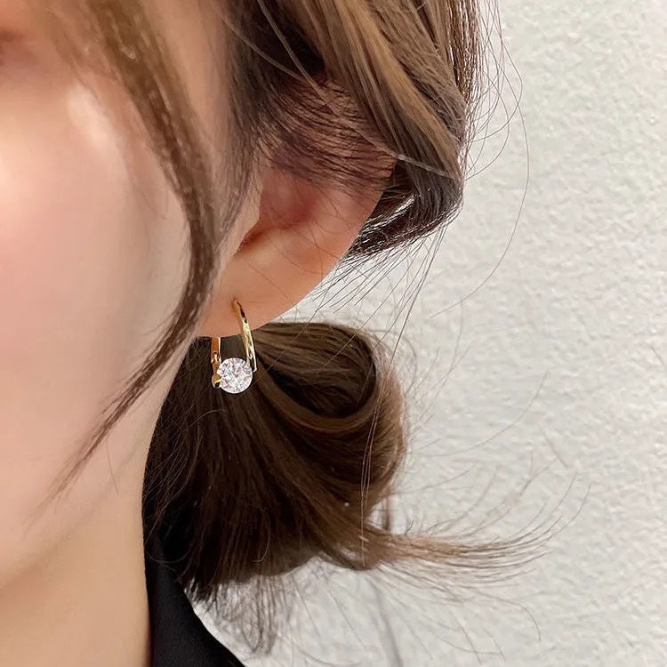Germanium Lymphvity Ohrringe für Damen in Gold, fördern Wohlbefinden & Lymphdrainage.