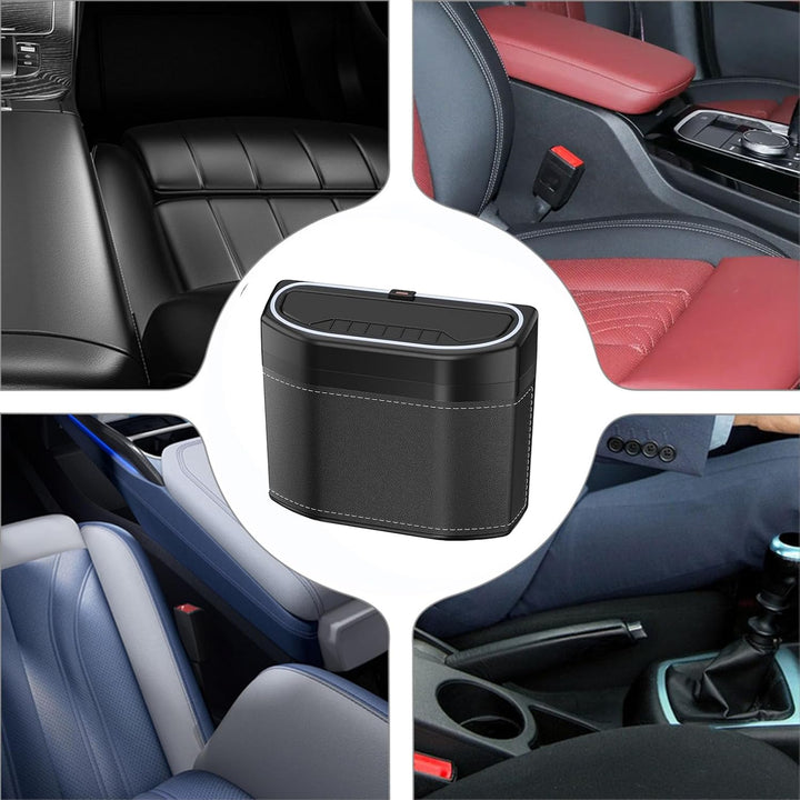 Innovativer Auto-Mülleimer: Geruchsdicht & mit Touch-Beleuchtung für dunkle Verhältnisse im Auto.