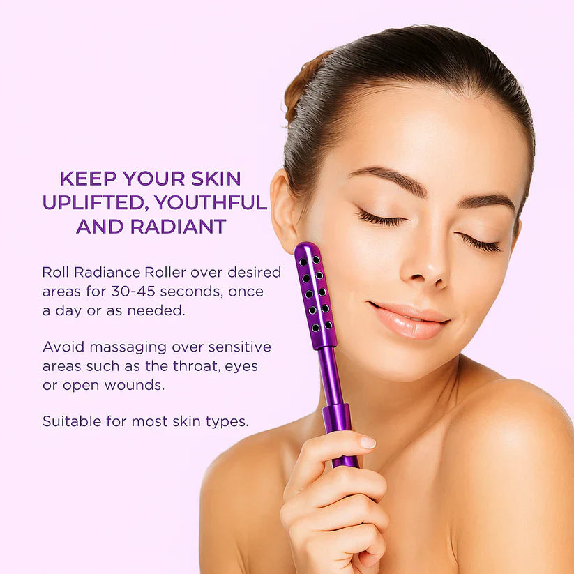 Gesichtsroller für Lymphdrainage & Konturierung. Reduziert Schwellungen, strafft die Haut & fördert den Teint.