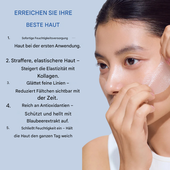 Effektive Lifting-Streifen zur Gesichtsstraffung, Faltenpflege an Stirn & Augen.
