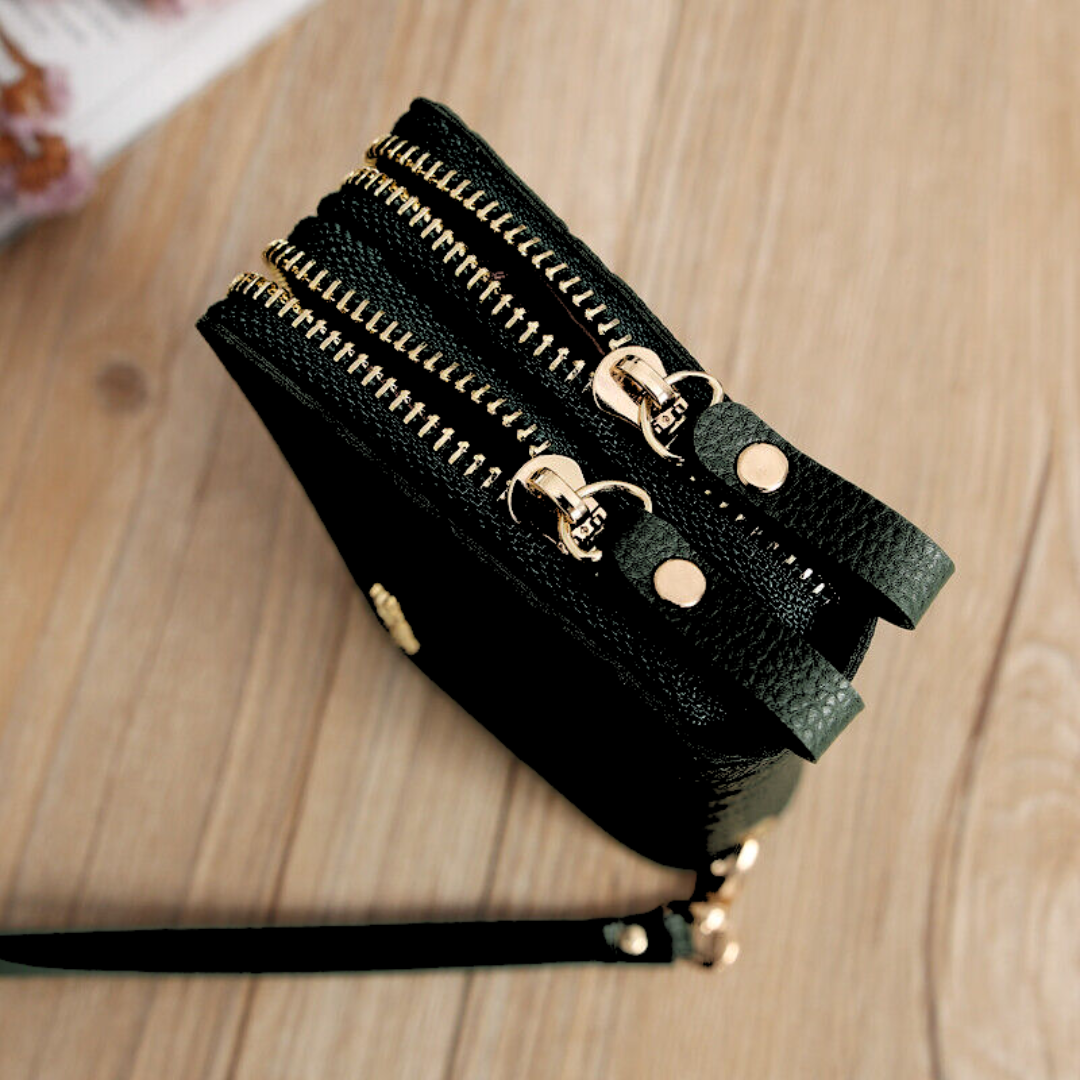 Elegante, gesteppte Unisex Geldbörse mit viel Stauraum, ein perfekter Organizer und Geschenkidee für alle.