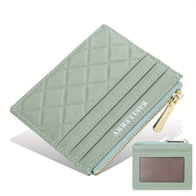 Gesteppter Mini-Kartenhalter, kompakt, stilvolles Unisex-Accessoire zur Kartenorganisation.