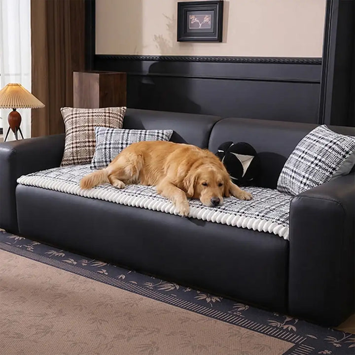 Moderner Couchbezug aus Cord, gestreiftes Design. Schützt Ihre Couch effektiv vor Kratzern & Flecken.