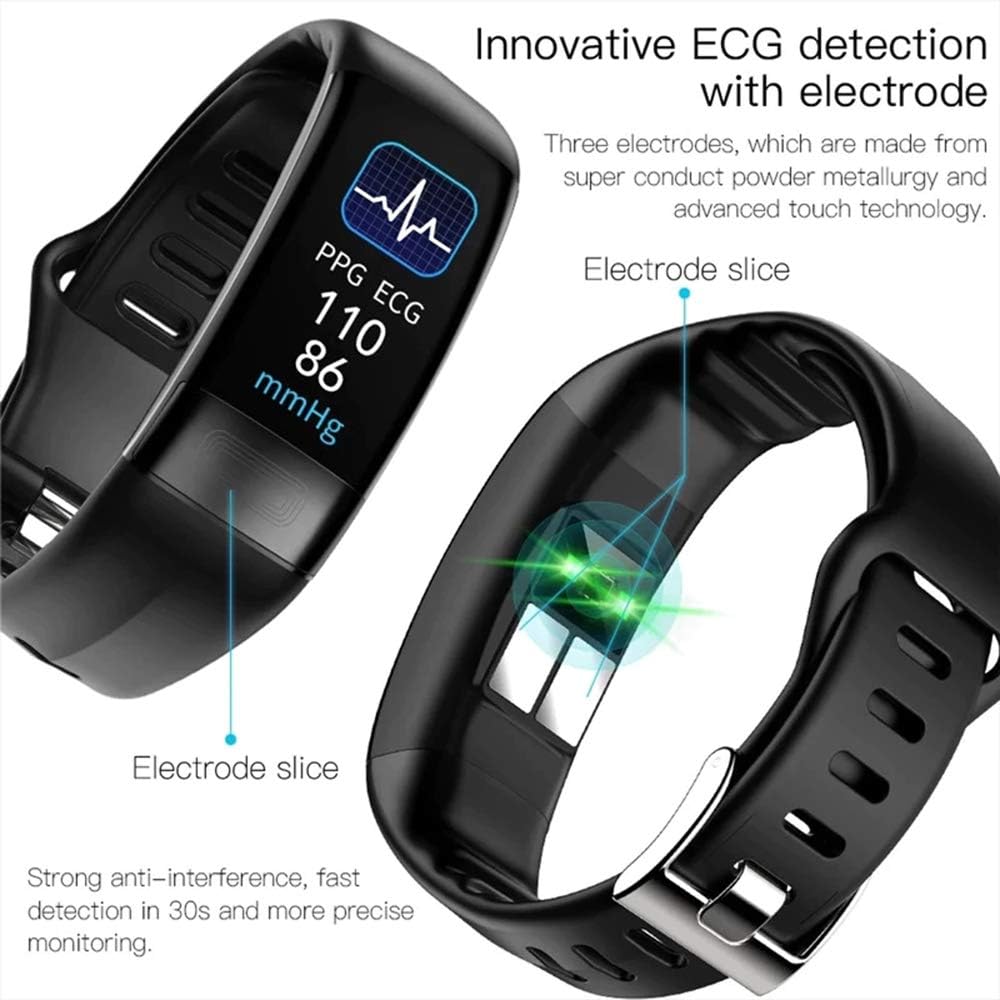 Moderne Gesundheits-Smartwatch für täglichen Gesundheitsmonitor, inklusive Blutdruck- und EKG-Messung. Bluetooth.