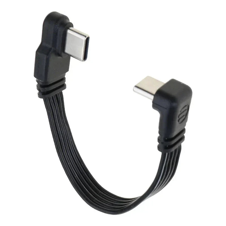 Optimale Stromversorgung & Datenübertragung mit dem platzsparenden Type-C Winkelkabel.