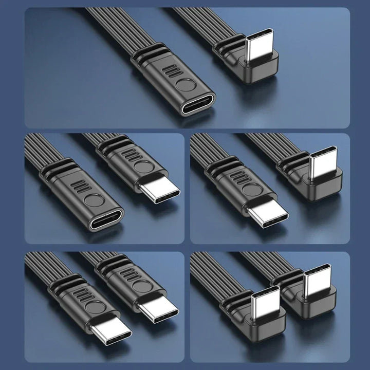 Zuverlässiges Type-C Ladekabel (gewinkelt) für schnelle Stromversorgung Ihrer Geräte.