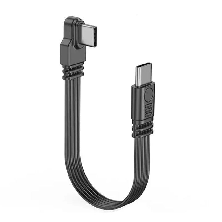 Tablet Zubehör: Das gewinkelte Type-C Kabel für bequemes Laden und Synchronisieren.