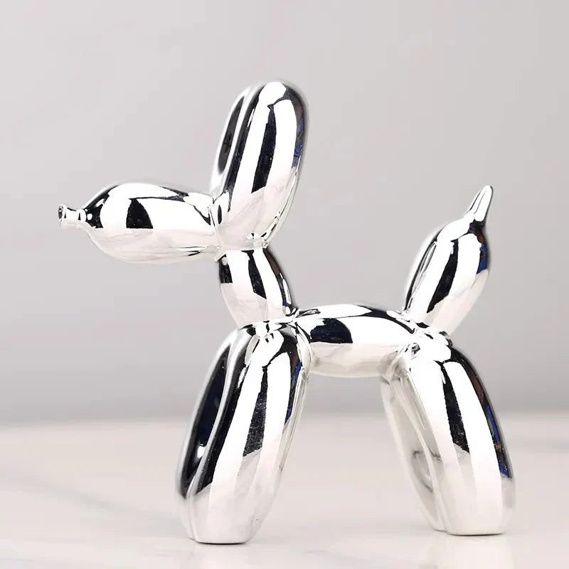 Makellose glänzende Ballonhund Tierfigur, strapazierfähige Kunstharz Dekoration.