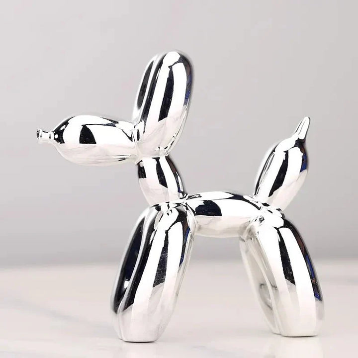 Makellose glänzende Ballonhund Tierfigur, strapazierfähige Kunstharz Dekoration.