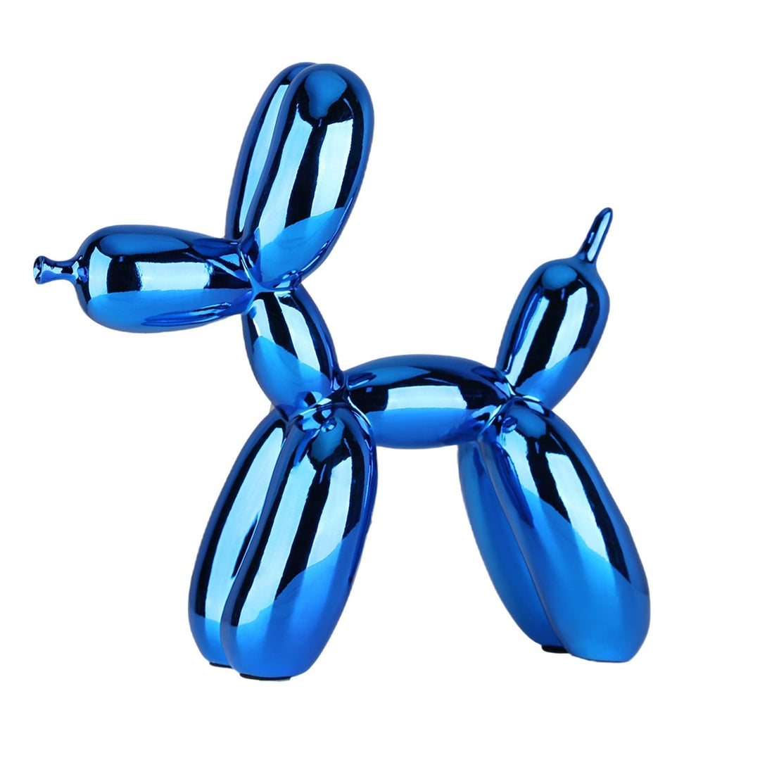 Kunstvolle Ballonhund Tierfigur, glänzendes Wohnaccessoire; bringt Farbe ins Heim.