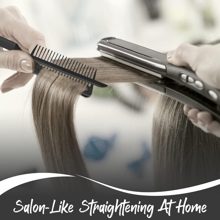 Ergonomische Glättungsbürste für einfaches Kämmen und Glätten. Ideal für seidig glattes Haar und Anti-Frizz.