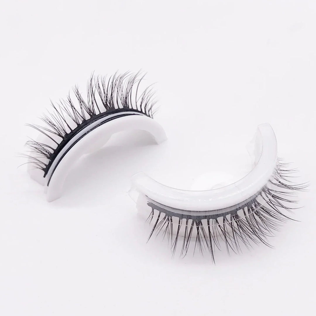 Glamouröse, wiederverwendbare GlamCils künstliche Wimpern. Selbstklebend für sofortige Wimpernverlängerung.