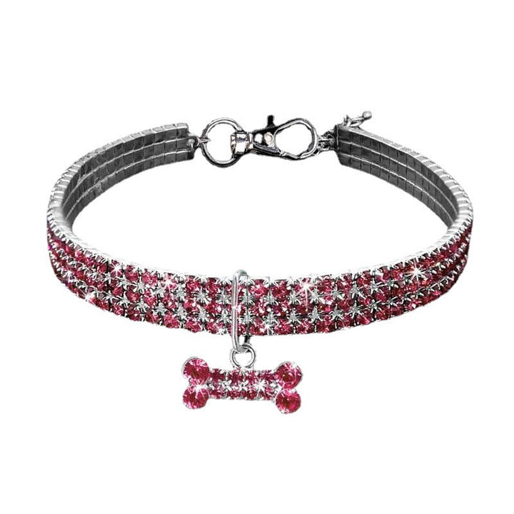 Bling Hundehalsband für kleine Rassen, dieses Strasshalsband ist ein echter Hingucker für modische Haustiere.