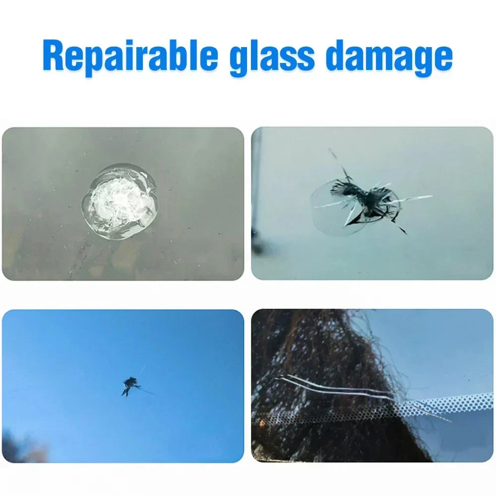 DIY Glasreparaturset für Windschutzscheibe, Smartphone-Display: Steinschlag schnell und einfach reparieren.