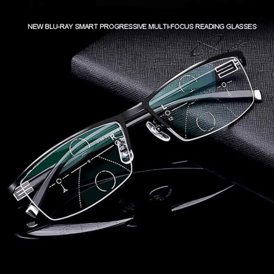 Hochwertige multifokale Gleitsichtbrille mit umfassendem Anti-Reflex & UV-Schutz für klare Sicht und Augenschutz.