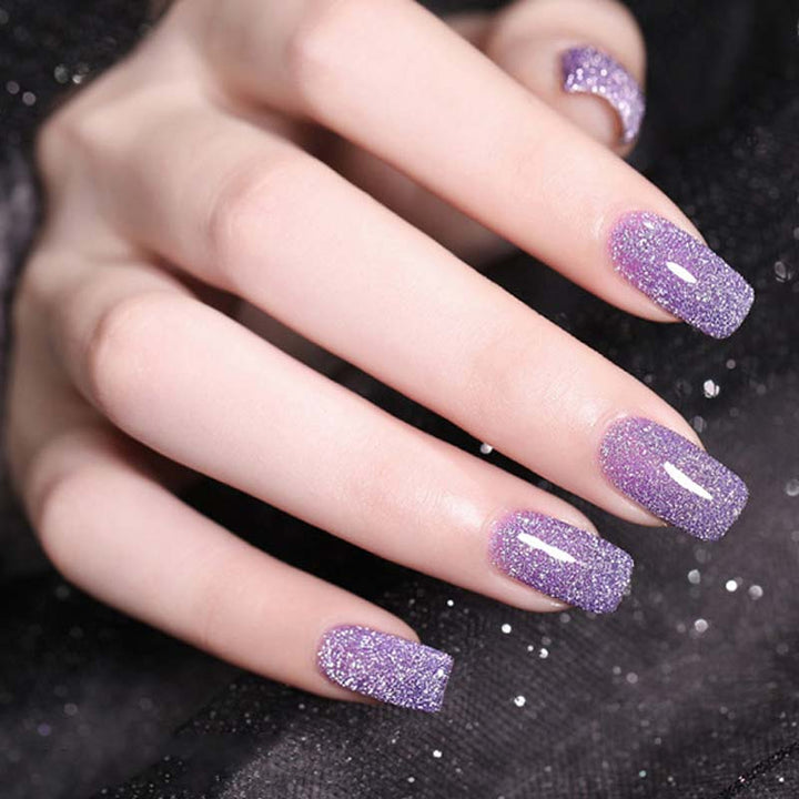 Schimmernder Glitzer-Gellack für langanhaltende Maniküre; ideal für DIY Nägel mit UV/LED Gel.