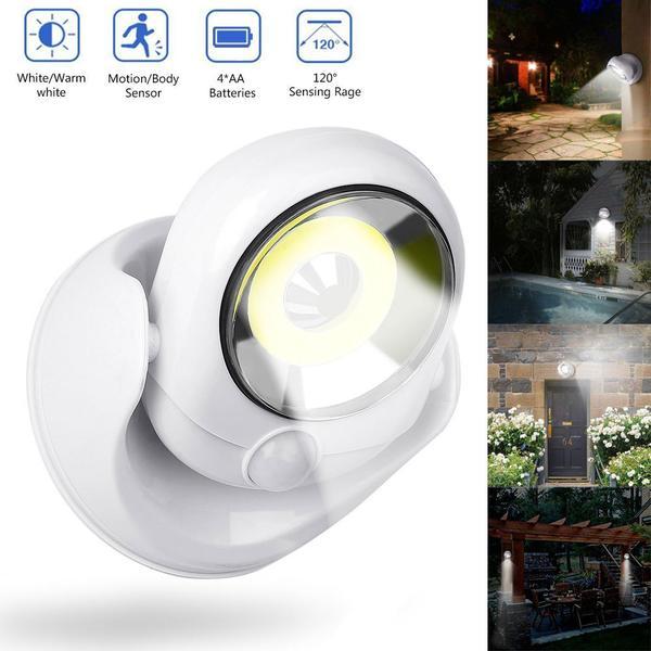 GlowGuard Gartenlampe mit Bewegungssensor als energiesparendes Sicherheitslicht für Außenbeleuchtung.