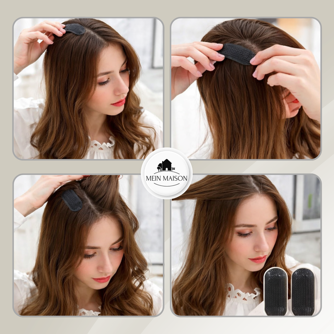 Unsichtbare GlowLift Haar-Volumen-Einsätze für beeindruckendes Haarvolumen & voluminöse Frisuren.