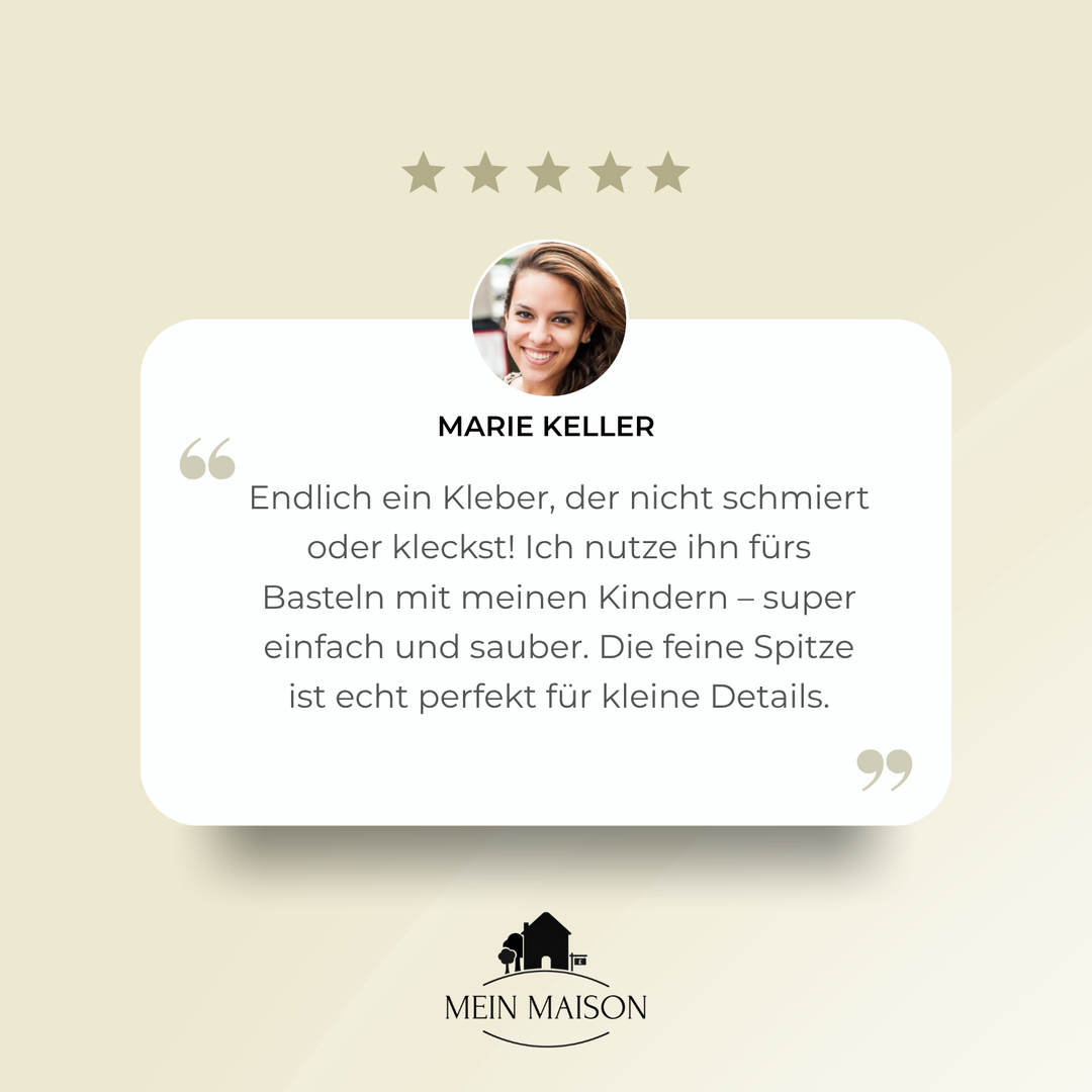 GlueMaster Präzisions-Klebestifte 6er Set in Verpackung, ideal als Bastelset für kreative Projekte & DIY.