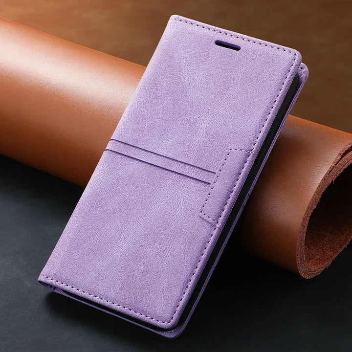 Google Pixel Schutzhülle: Elegantes PU Leder Flip Case bietet zuverlässigen Schutz & praktische Kartenfächer.