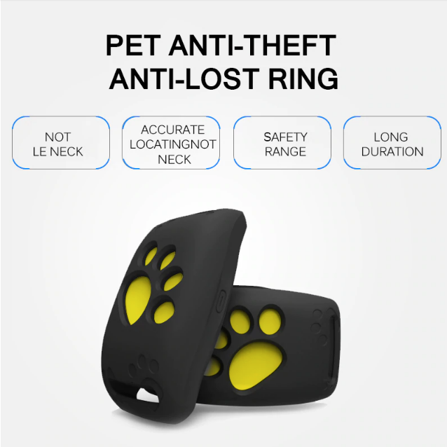 Rosé GPS Katzenhalsband mit Echtzeit-Tracker für Haustiere, wasserdicht & leicht, ideal für sichere Tierortung.