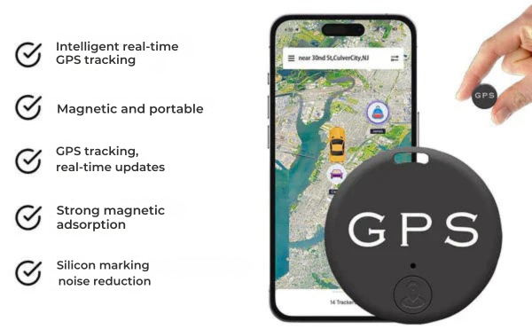 Mini GPS Tracker mit Magnet zur sicheren Echtzeit-Ortung von Wertsachen, Personen & Gepäck.