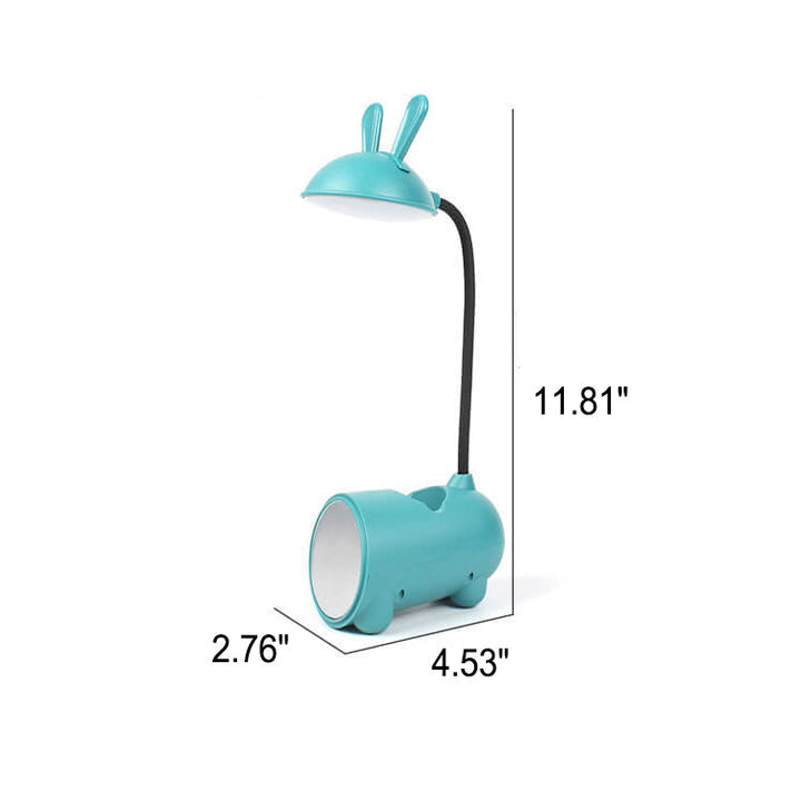 Niedliche BunnyGlow Hasen-LED-Schreibtischlampe mit Stifthalter, tolle Dekoration für jeden Raum.
