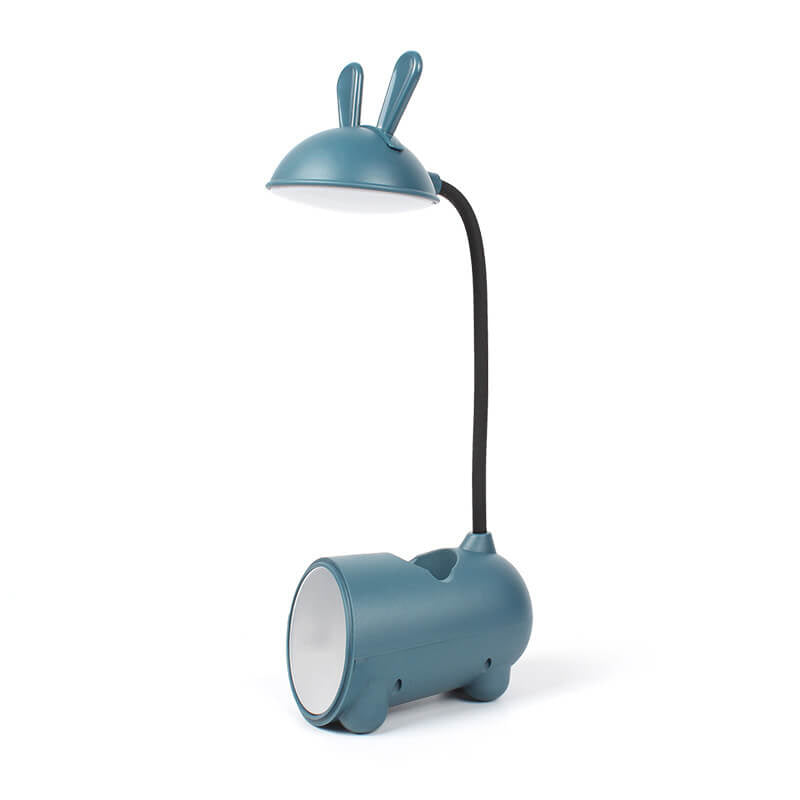 BunnyGlow USB-Schreibtischlampe mit Stifthalter, vielseitig als Nachttischlampe nutzbar.