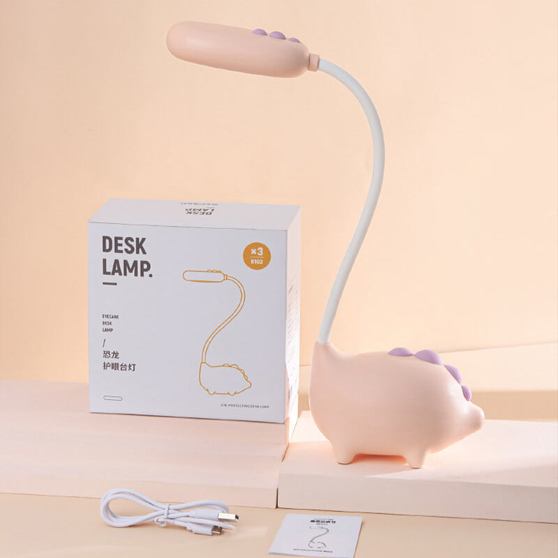Schicke Kinder-LED-Schreibtischlampe in Grün, wiederaufladbar, augenfreundlich, für Schule & Freizeit.