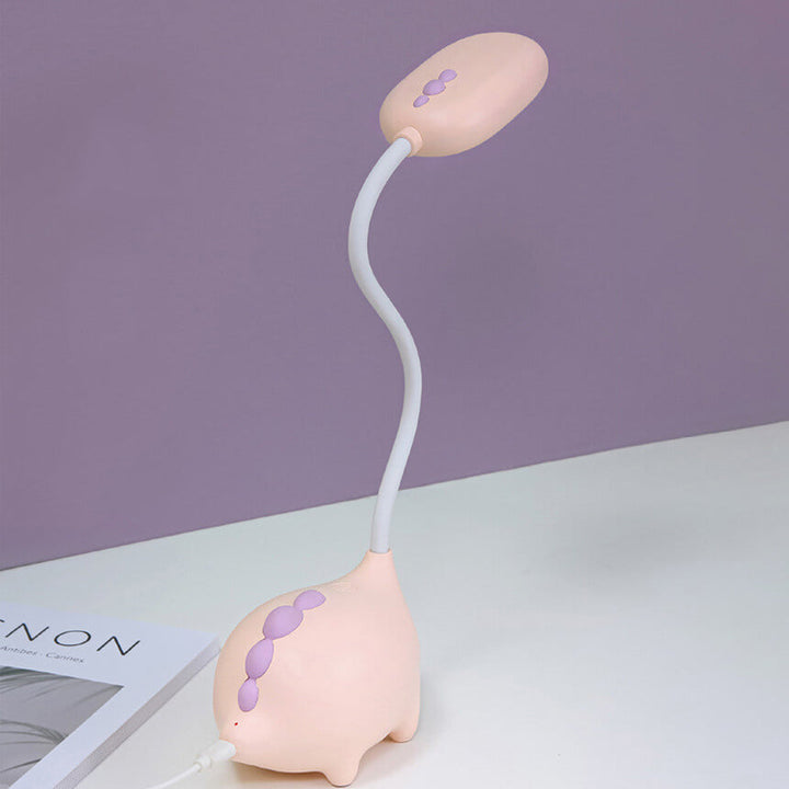 Rosa Kinder-LED-Licht für den Schreibtisch, augenfreundlich, wiederaufladbar, flexible Beleuchtung im Kinderzimmer.