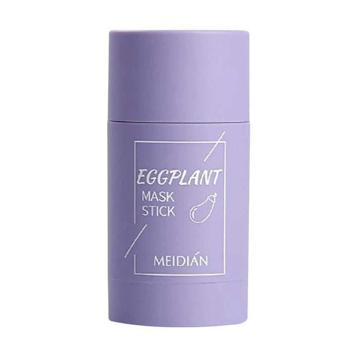 Unisex Reinigungsmaske im Stickformat: Grüntee & Aubergine für eine gesunde, klare Gesichtshaut.