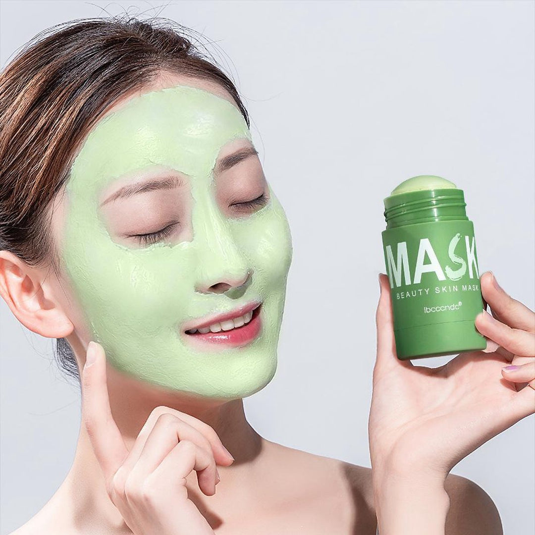 Unisex Anti-Unreinheiten Maske: Grüntee & Aubergine Stick für klare, mit Feuchtigkeit versorgte Haut.