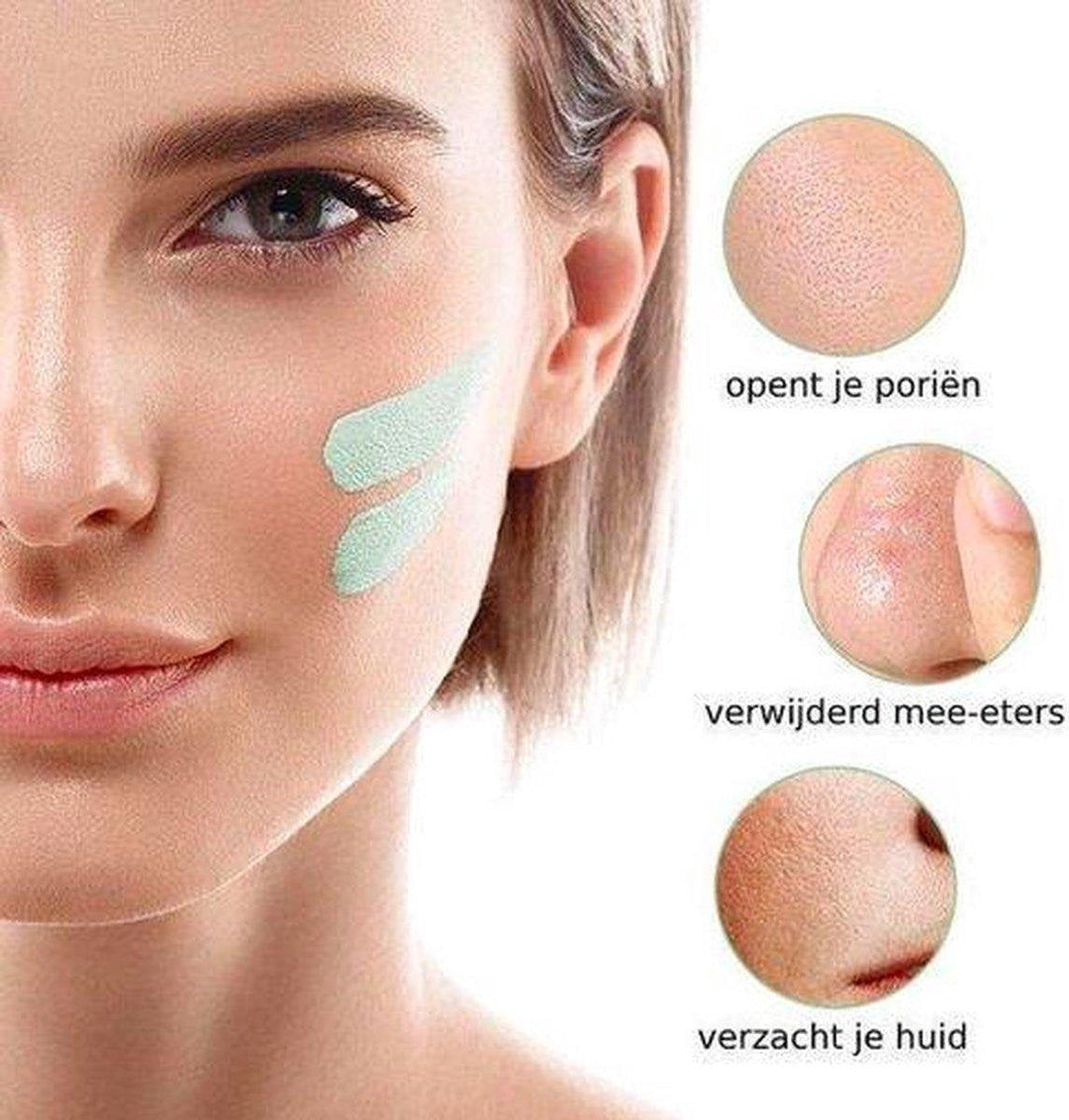 Erfrischende Grüntee & Aubergine Stick Gesichtsmaske; ideal für reine und verfeinerte Poren.