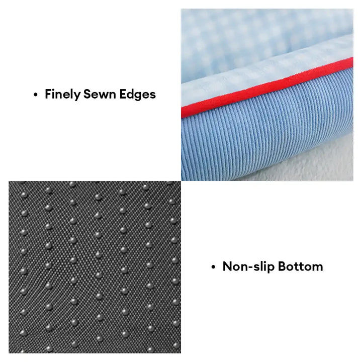 Grünes Hundebett, weich & komfortabel, 2-in-1 Design mit Höhle und offener Liegefläche für alle Jahreszeiten.