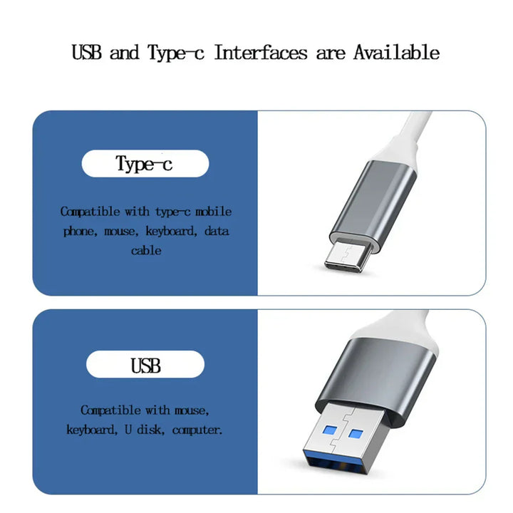 Praktischer 4-Port USB Hub, USB 3.0 & 2.0 kompatibel, ideal für Laptop Konnektivität.
