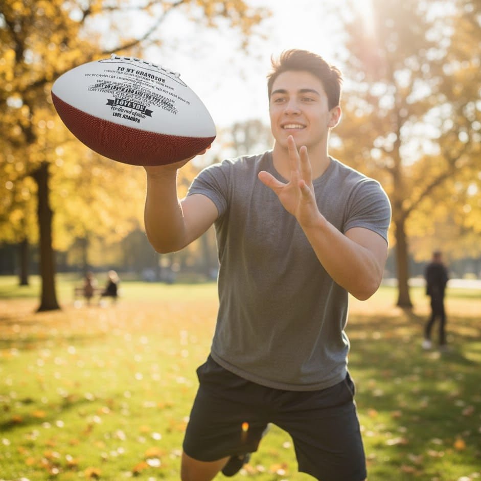 Robuster GRIDIRONFORCE American Football, maschinengenäht, ideal als Trainings- & Spielball für Vereine.