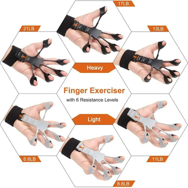 GripMaster Fingertrainer zur Verbesserung der Fingerkraft & Geschicklichkeit. Ideal für Musiker, Kletterer & Sportler.