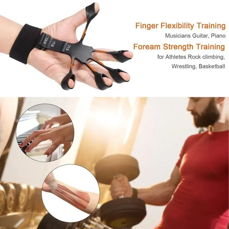 GripMaster Hand- & Fingertrainer zur Rehabilitation, Stärkung nach Verletzungen und Förderung der Handbeweglichkeit.