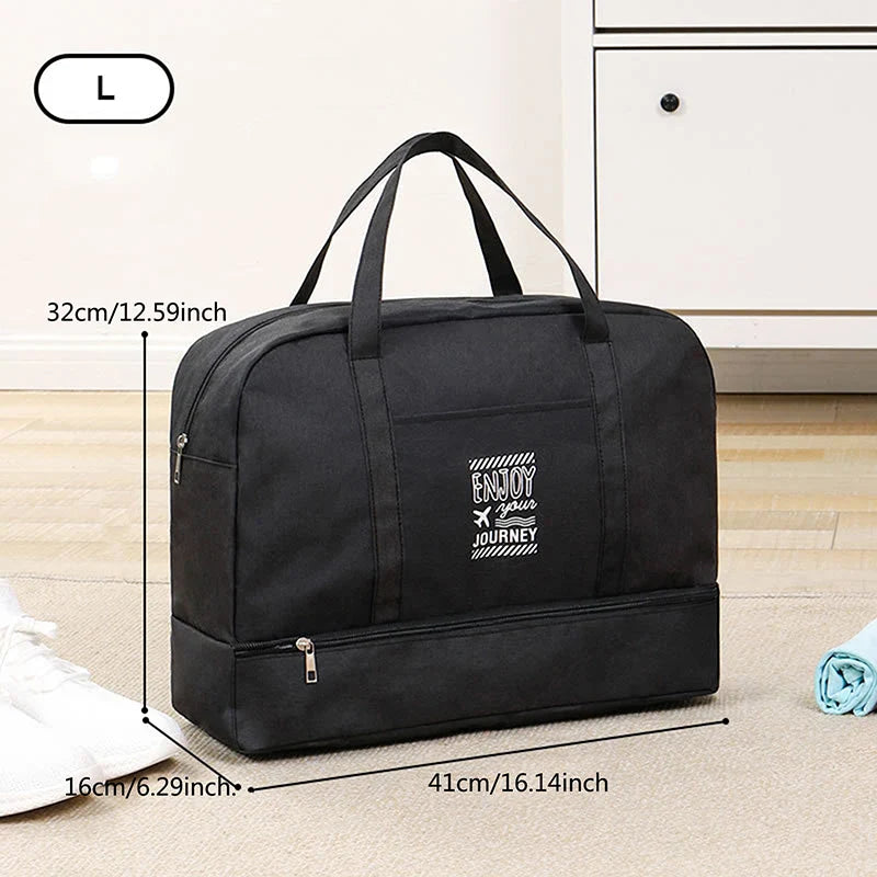 Multifunktionale Damen-Reisetasche, faltbar & groß. Optimal als Sporttasche, Handgepäck & für Wochenenden.