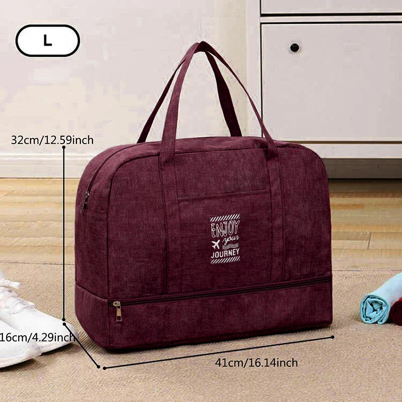 Reisefreundliche Damen-Reisetasche, faltbar & groß. Müheloses Handgepäck für entspannte Wochenendtrips.