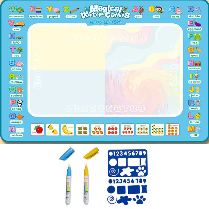 Pädagogisches Kreativspielzeug: Wasser-Malmatte fördert Feinmotorik beim kinderleichten Malen und Lernen.